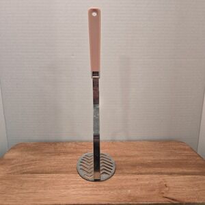 Rare Vintage Pink Made In USA Masher Ricer Utensil Maid Of Honor Sears Brand